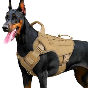 Kein Ziehen, verstellbare, reflektierende Militär-Hundeweste 
