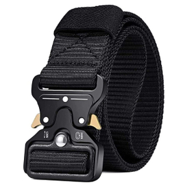 Taktische Gürtel für Männer im Militärstil, Arbeit, Wandern, Riggers Web Gun Belt mit strapazierfähiger Schnellverschluss-Metallschnalle