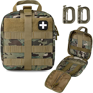 Militärische IFAK-Medizintasche für den Außenbereich, Notfall-Überlebens-Set, Schnellverschluss-Design #B4581